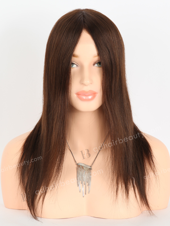 In Stock European Virgin Hair 14" Straight 3# Color Gripper Wig GRP-08012